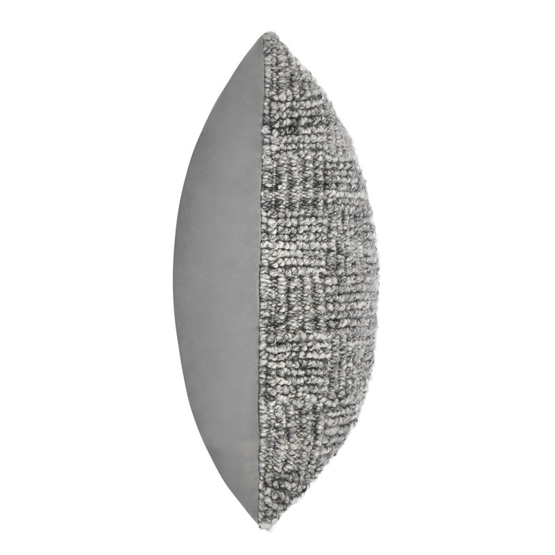 Vico Pillow Cover & Insert, Gray , Square, 22" x 22"