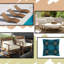 Indoor/Outdoor Square Throw Pillows Covers, Printed Outdoor Decorative Throw Pillow Cover-717225151
