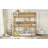 Natural Rubber Wood Watsons Triple Bunk Bed (Watsons-Over-Watsons-Over-Watsons) With Detachable Design, Ladders, And Guardrails-905697464