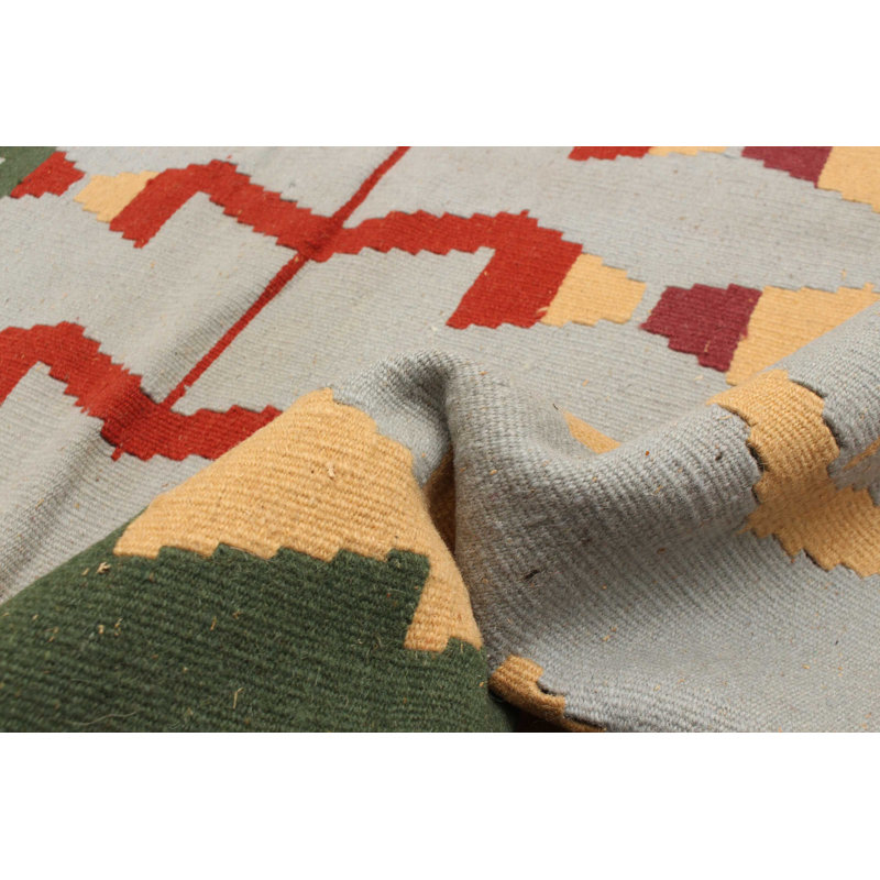 Kilim bleu Sivas 6 pi 7 po x 6 pi 9 po