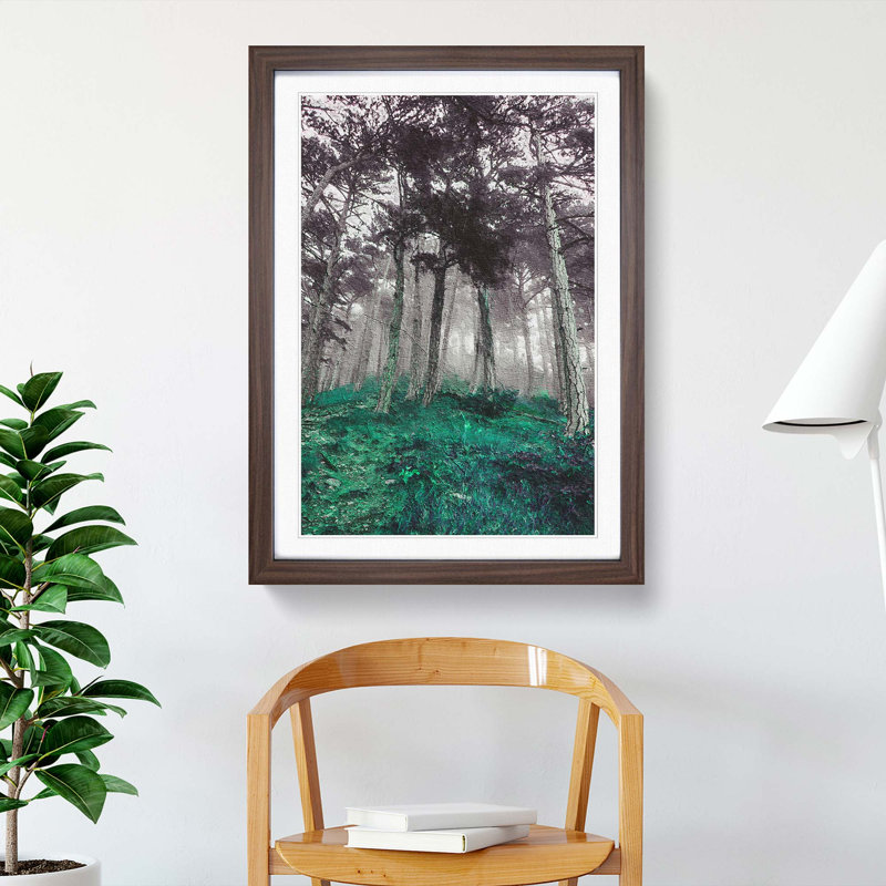 Forest in Russia - Framed Print, Walnut Framed, 36cm H x 27cm W x 2cm D