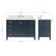 Ensemble de meuble-lavabo simple 48 po -1069591765