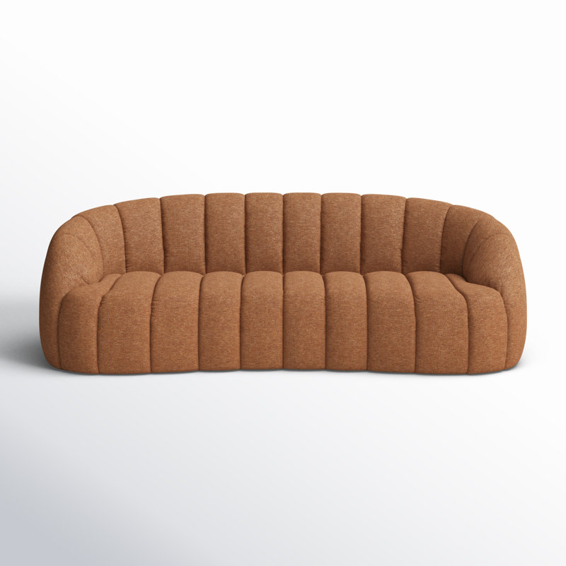 Coco 100" Wide Upholstered Sofa, Ginger
