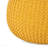 Cotton Upholstered Round Pouf Ottoman
