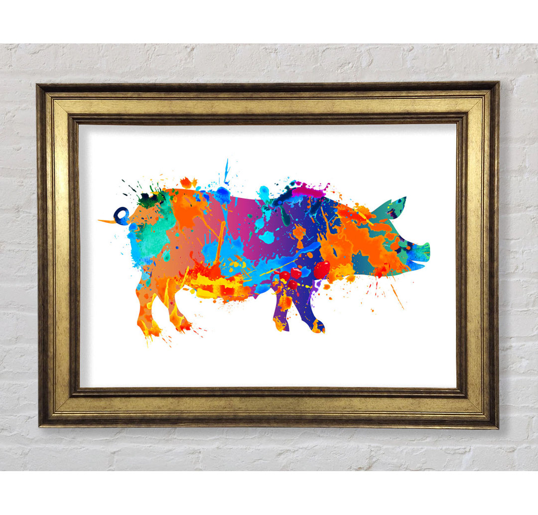 Colour Splash Pig - Druck