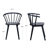 Mixed Style Solid Wood Upholstered Dining Seating Dining Chair Set