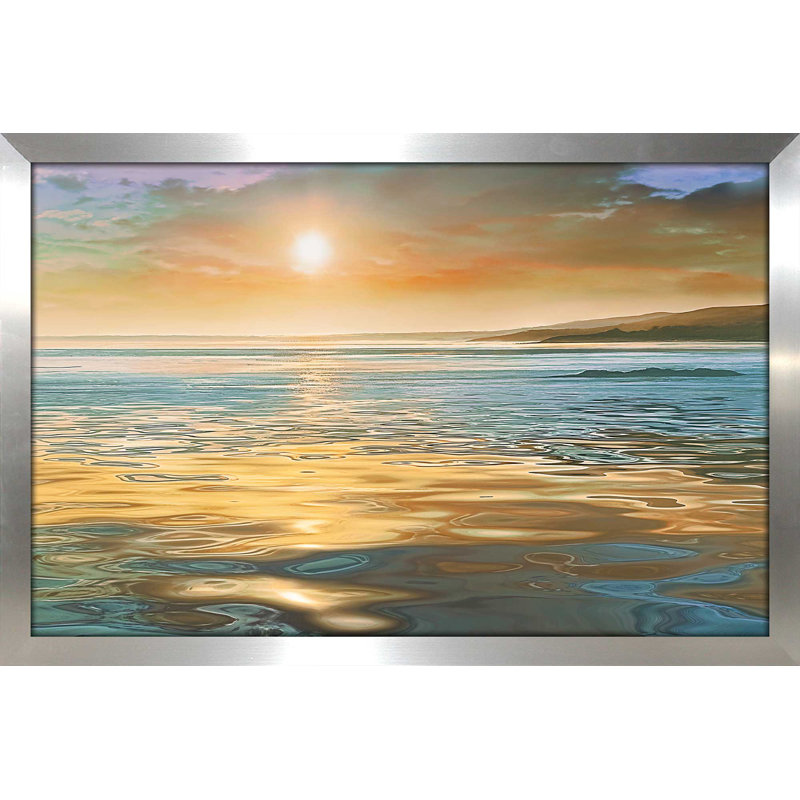 «Evening Calm», reproduction de photo encadrée, H 21,5 po x l 27,5 po x P 0,75 po