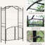 Barrière de jardin en métal de 85 po par - Parfait pour les vignes grimpantes, élément de décoration de mariage, noir idéal