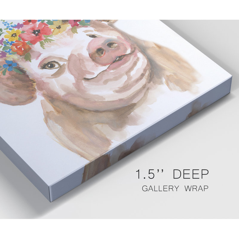 " Royal Pig ", 10" H x 10" W x 1.5" D
