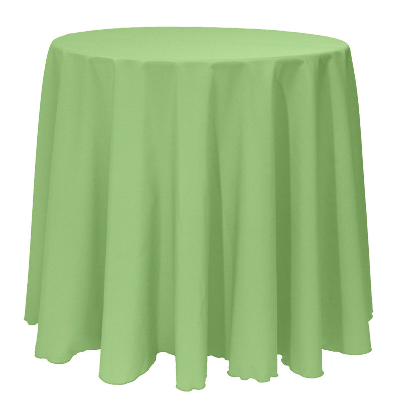 Solid Color Round Tablecloth, 1, Sage