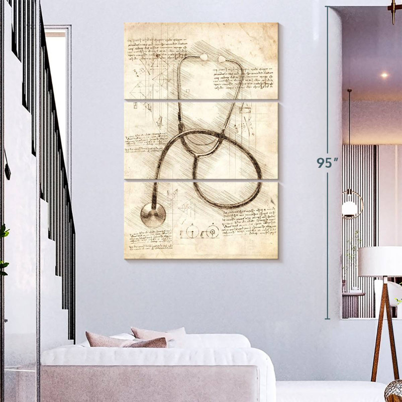 Alcaraz Stethoscope, 74" H x 48" W