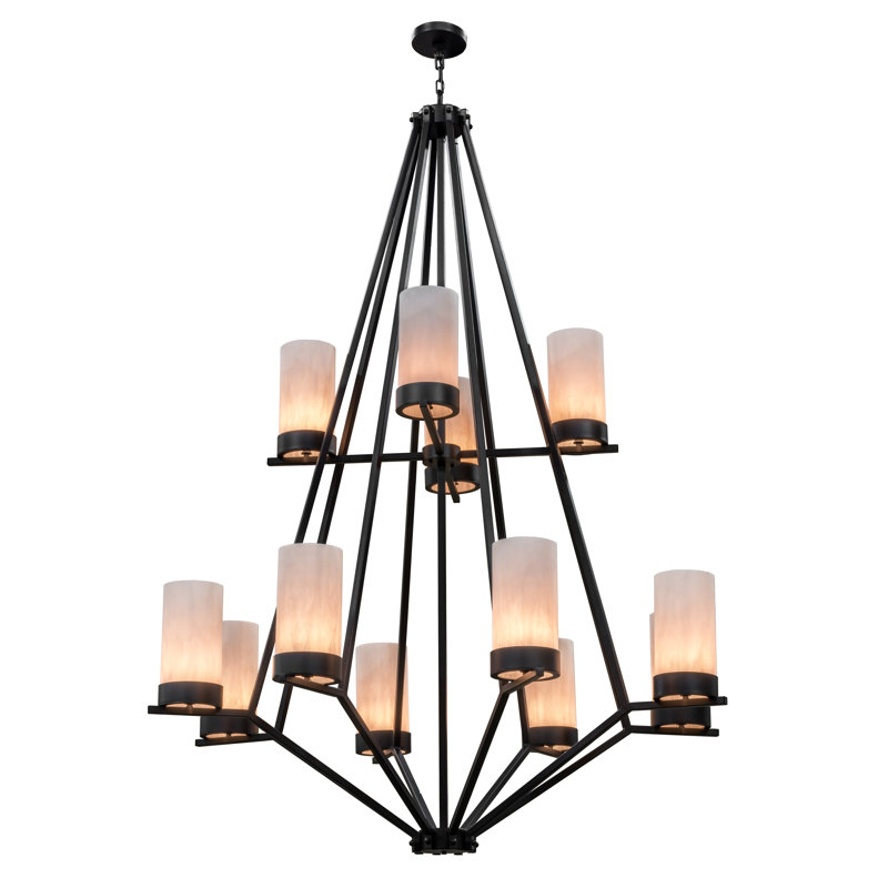Lustre géométrique 12 lumières unique/statement Adrian