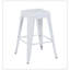 Ensemble de 4 tabourets de bar de 24 po à hauteur de comptoir, tabourets de bar en métal sans dossier, non empilables, détachables et faciles à assembler, pour un îlot de cuisine / bar / café / salle à manger (blanc)-83002772-83002777-83002778