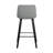 Upholstered Counter Stool with Metal Frame