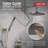 Modern Round Rain Shower System Faucet Set, Rainfall Shower Head and Handle Set Spotshield Brushed Nickel-123443802