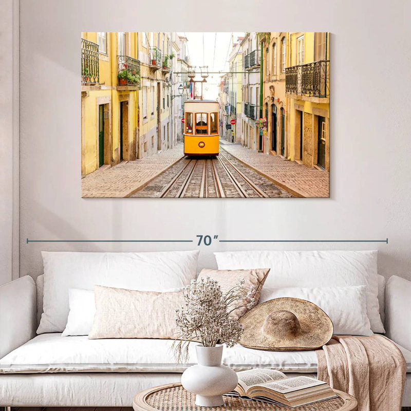 Lisbon Funicular, 32" H x 48" W