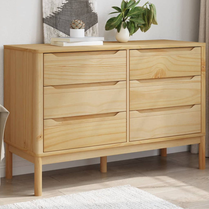 Solid Wood Rectangle Accent Chest, Wax Brown