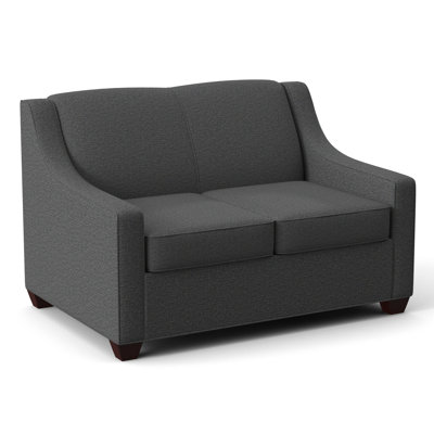 Causeuse à accoudoirs carrés 52 po avec coussins réversibles Phillips