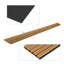 4 panneaux muraux en bois acoustique L 94,5 po x l 7,9 po, panneaux de lattes décoratives insonorisées 3D pour le mur et le plafond (20,73 pieds carrés / caisson)-99246922