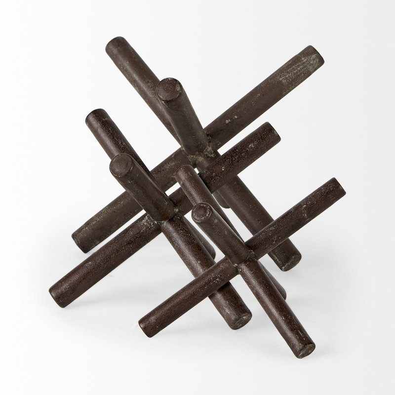Sculpture 8 po X, H 6 po x l 7 po x P 7 po