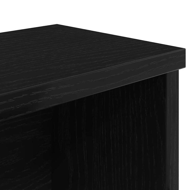 Kitchen Rack Stackable 15x16 Cm Engineered Wood, 16cm H x 60cm W x 15cm D, Black