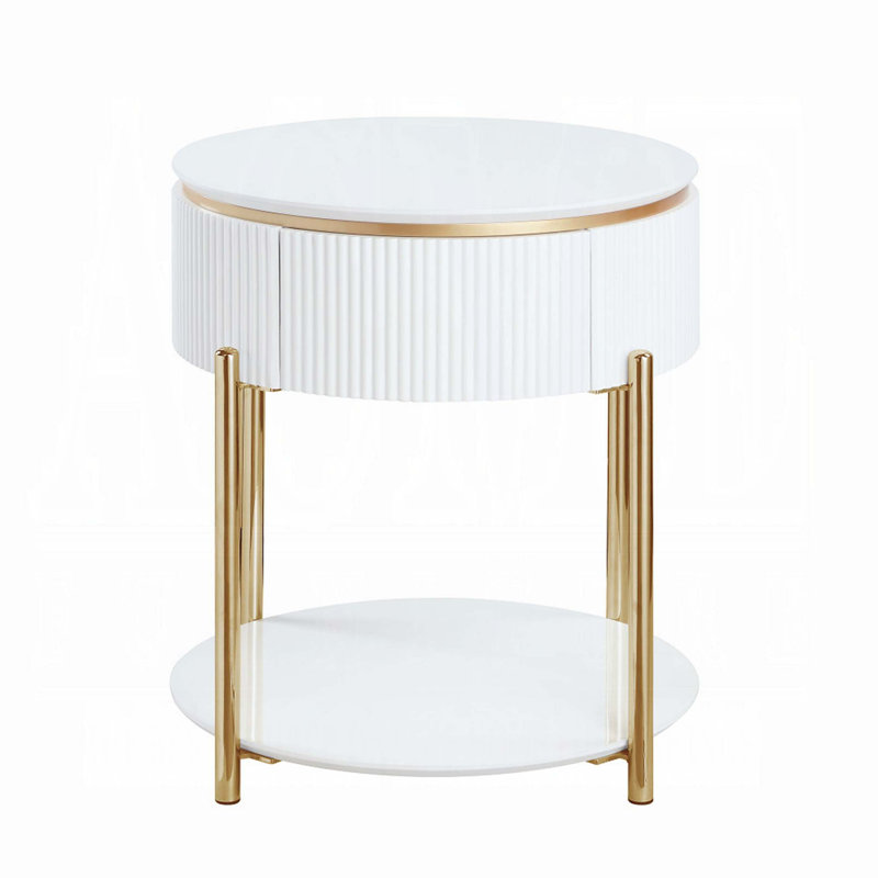 Table de bout avec pieds en métal