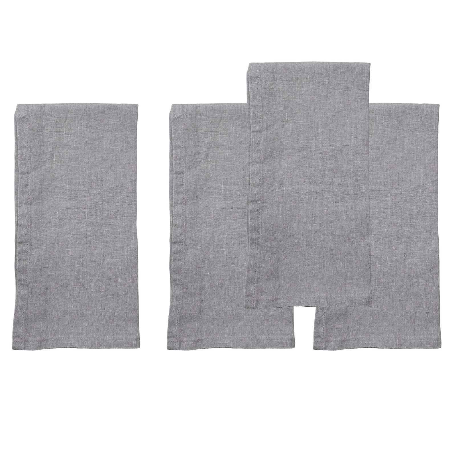 Stonewashed Linen Napkin, Charcoal