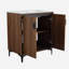 Meuble-lavabo de 30 po, 2 portes, meuble-lavabo indépendant avec lavabo, bois d'ingénierie