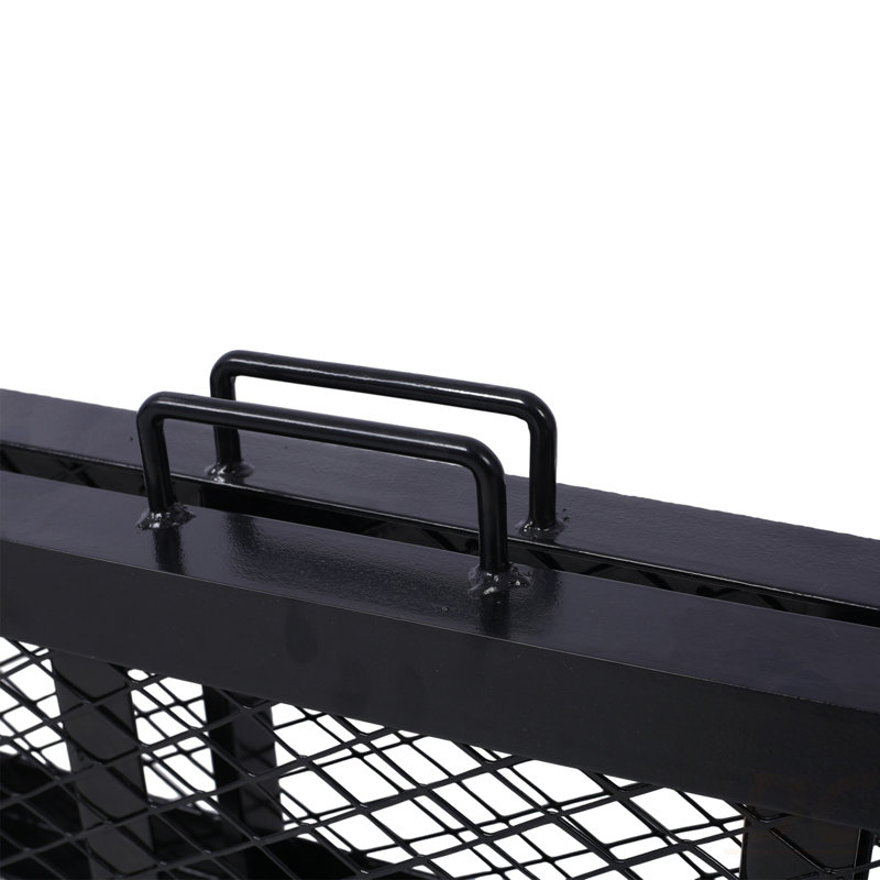 Rampe de chargement en acier 80 po, capacité de 500 lb, rampe portative pour moto, rampe pliable pour VTT pour camionnette, noir, paquet de 1