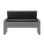 Banc de bout moderne avec rangement spacieux, grand tabouret de repose-pieds rembourré pour une utilisation polyvalente à la maison