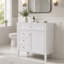 Meuble-lavabo de salle de bain de 91 cm (36 po) sans comptoir, meuble de rangement moderne en bois massif avec 2 tiroirs et un tiroir basculant (lavabo et comptoir non inclus)-1878407116-1878407117