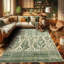 Machine Printed 152cm X 76cm Area Rug