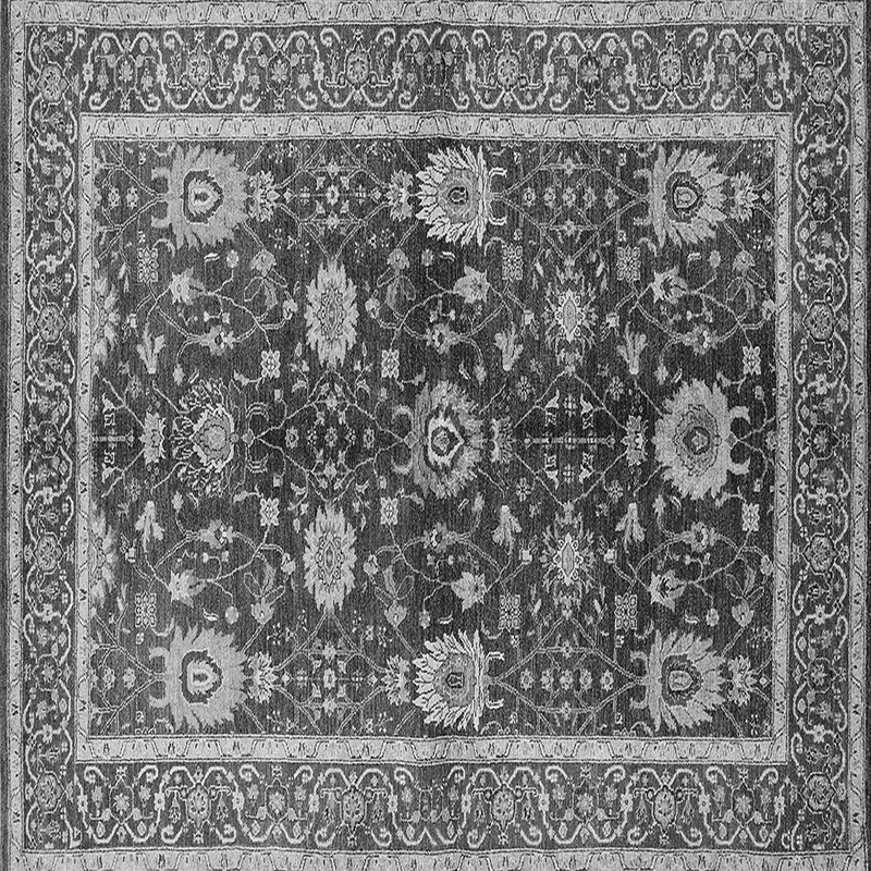 Tapis noir / gris Azariel, Carré 5 pi