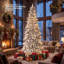 Arbre de Noël cyprès enneigé 6 pi.-127376129