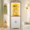 Armoire de coin de 67 po de hauteur avec lumières DEL