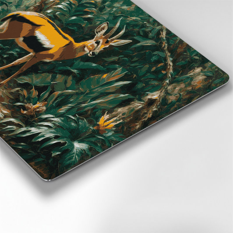 Wildlife Yellow backed Duiker Green Metal Wall Art