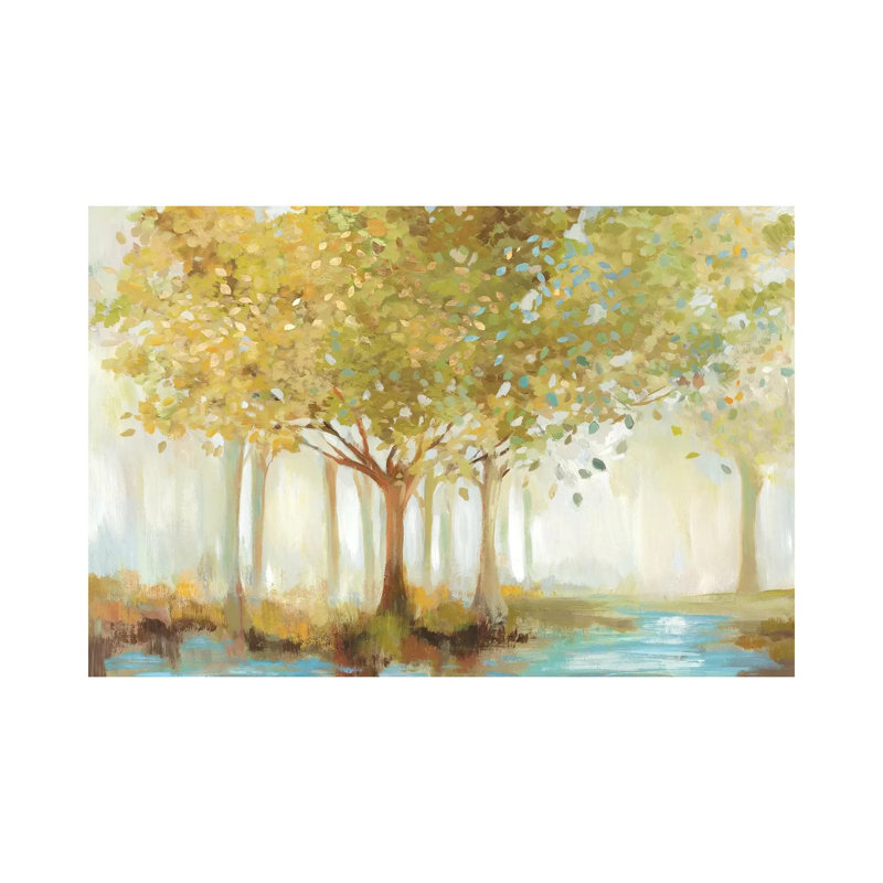 Forest River by Allison Pearce - Wrapped Canvas Painting, 66.04 cm H x 45.72 cm W x 3.175 cm D