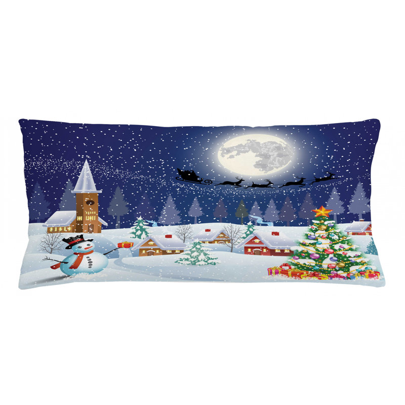 Housse de coussin lombaire intérieur/extérieur christmas, 16 po x 36 po