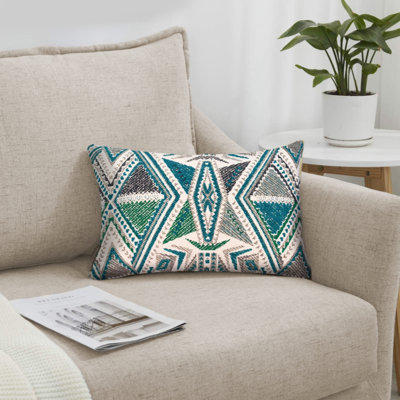 Patchwork Cotton Blend Cushion Pad