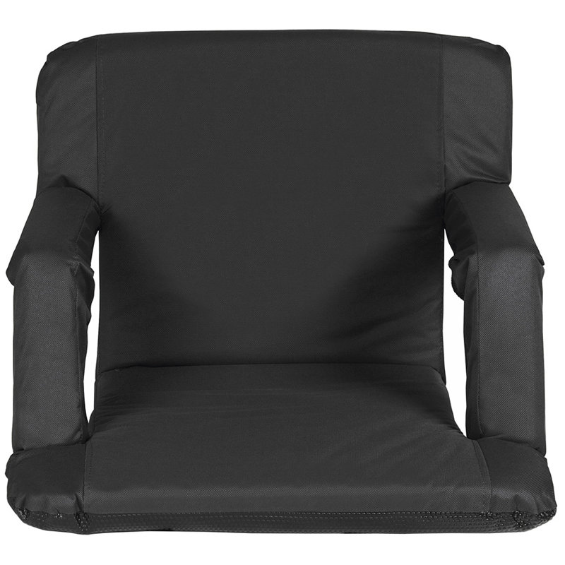 Siège de stade inclinable / pliable Solange, Noir