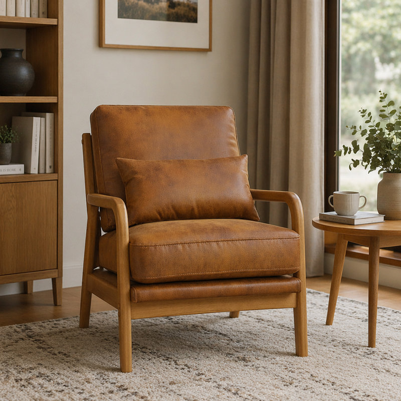 Chaise longue en bois, Light Brown