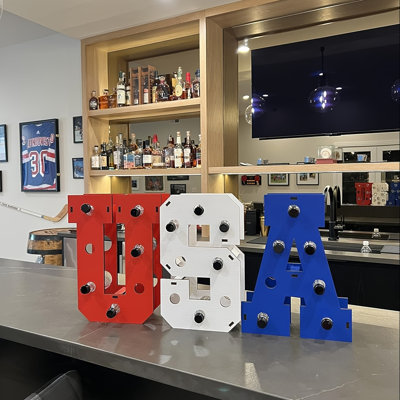 Lajuane Solid Wood Tabletop Wine Bottle Rack