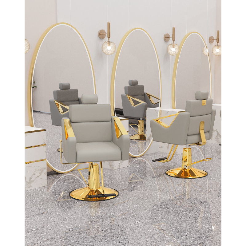 Fauteuil de massage ergonomique en similicuir, Gris