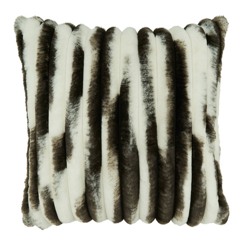 Matlida Collection Animal Print Throw Pillow, Black