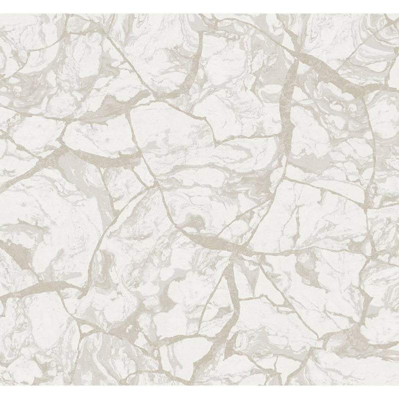 Papier peint en marbre Guenzi, Neige métallique