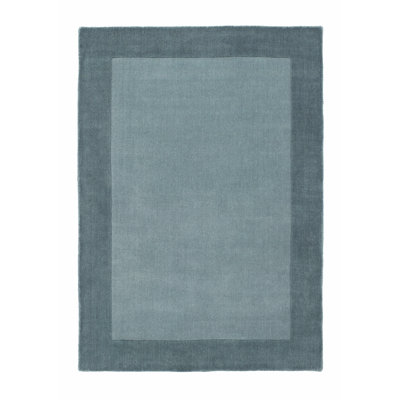 Carrasquillo Wool Hand Loomed Area Rug Duck Egg Blue