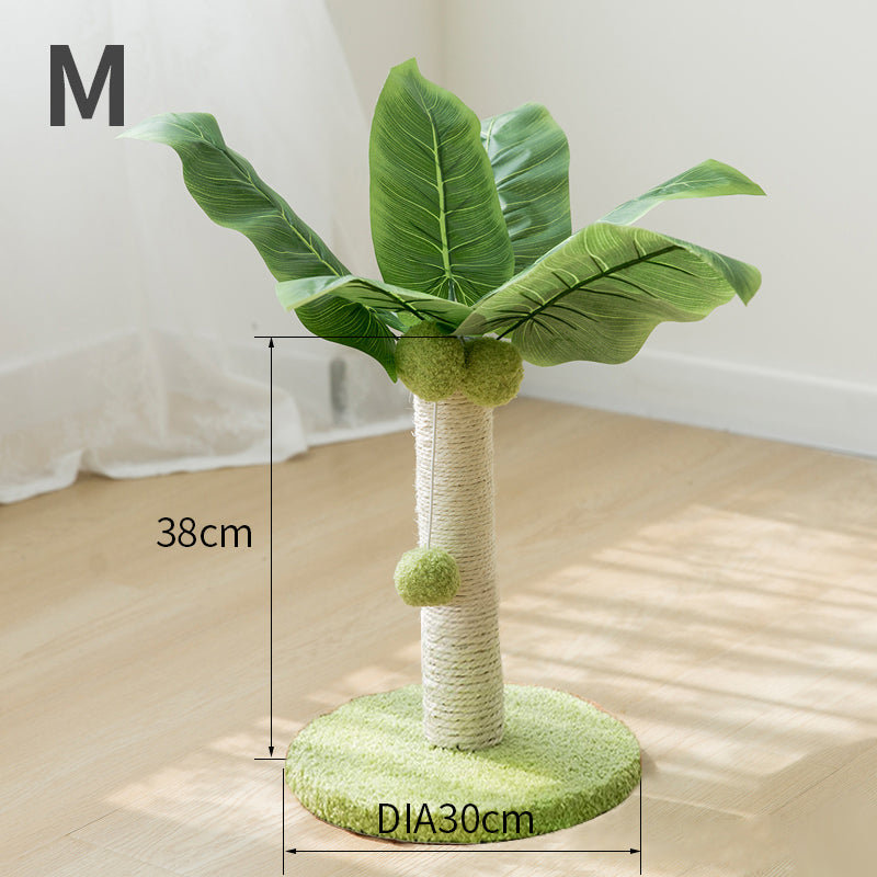Scratching Post, Green, 14.96" H x 11.81" W x 11.81" D