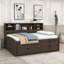 Lit de jour double / en bois double avec tiroirs et tablettes-98114153