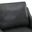 Fauteuil d'appoint rembourré en cuir véritable de 33,4 po de largeur-883312540