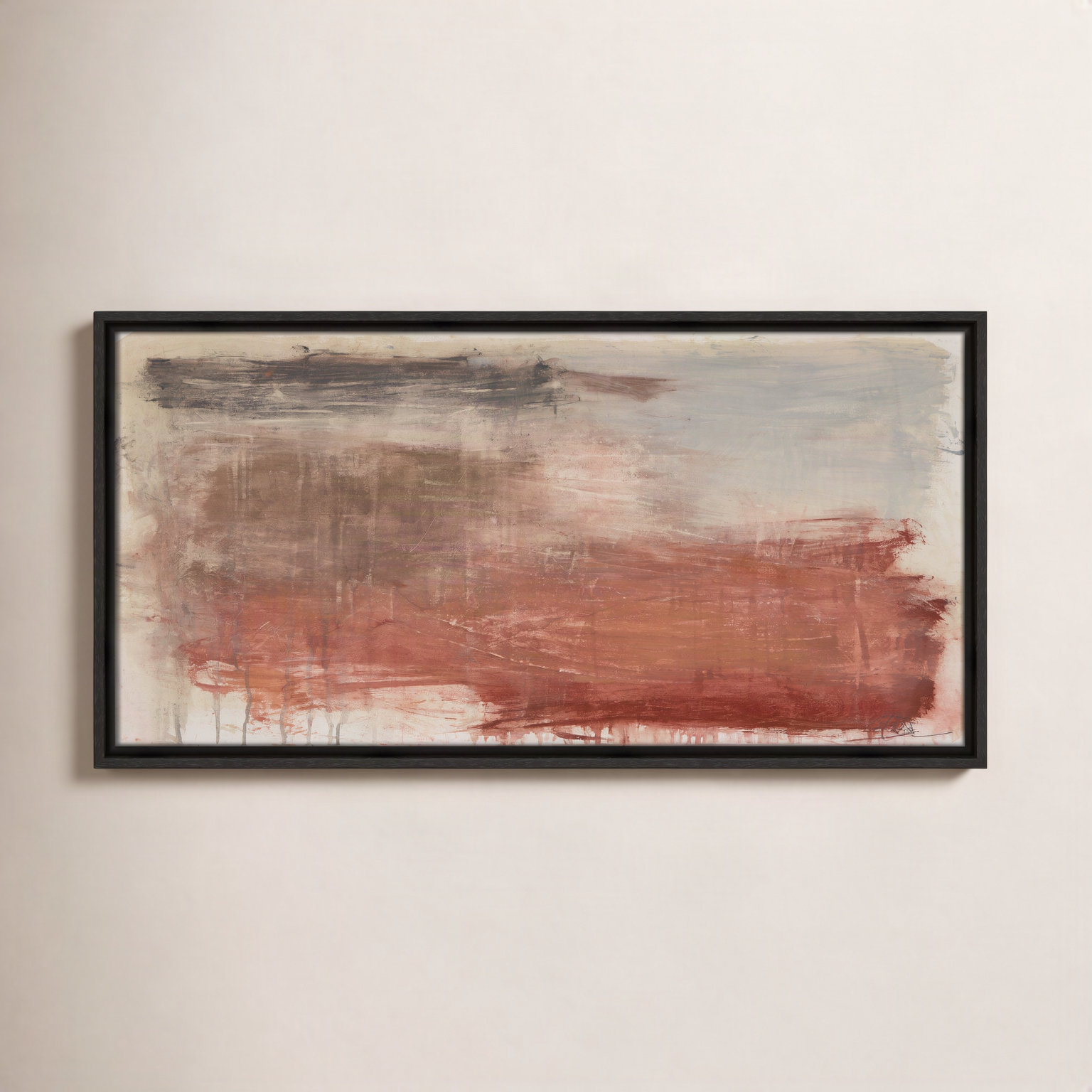 Colin "Autumn Over The Riviera" Print, Espresso, 13.5" H x 25.5" W